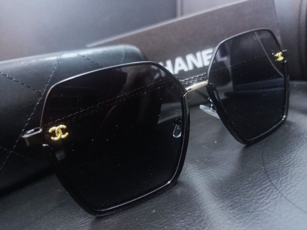 Chanel Camera Design Sunglasses 10504 90405 Used from Japan