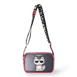 Karl Lagerfeld Paris Maybelle Karl & Cat Guitar Strap Camera