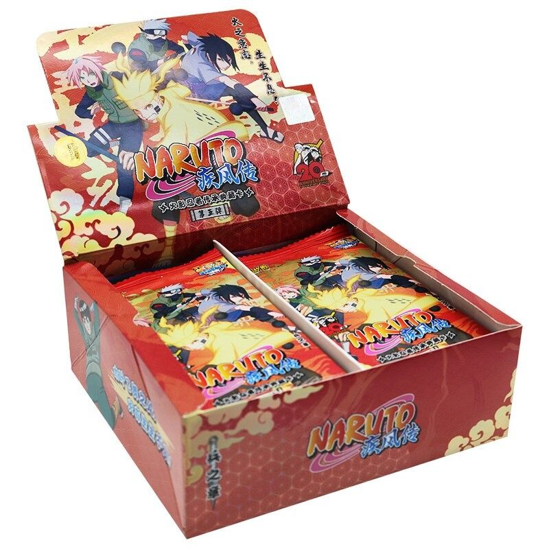 KAYOU Genuine Naruto Cards Box Anime Figure Card Booster Pack Sasuke