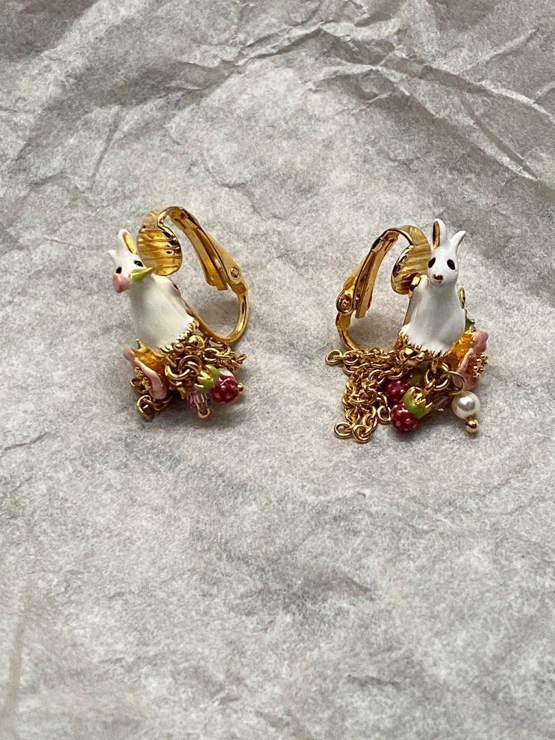 Les nereides on sale rabbit earrings