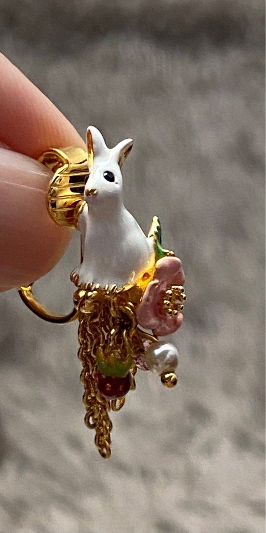 Les nereides on sale rabbit earrings