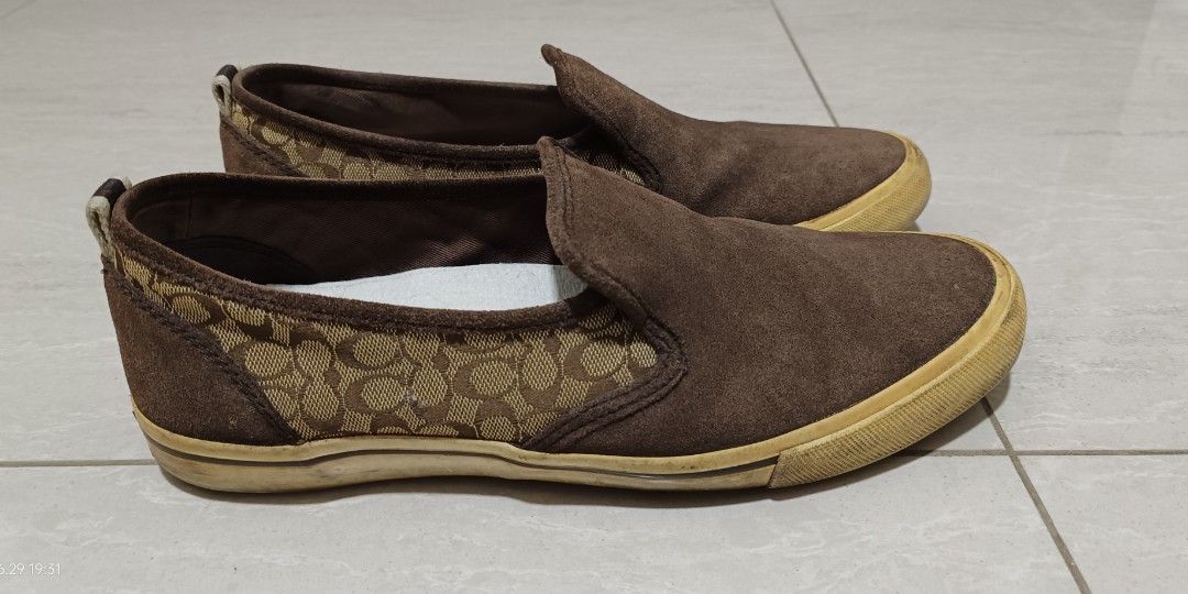 Lightly used Man brown Coach sneaker shoes Luxury Sneakers Footwear on Carousell