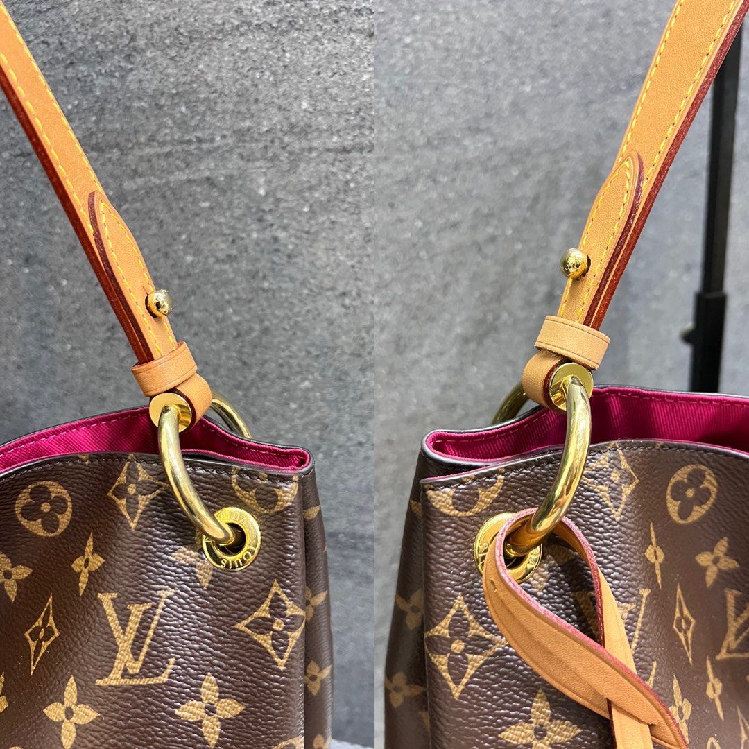 Louis Vuitton Tote Graceful Monogram MM Pivoine in Coated