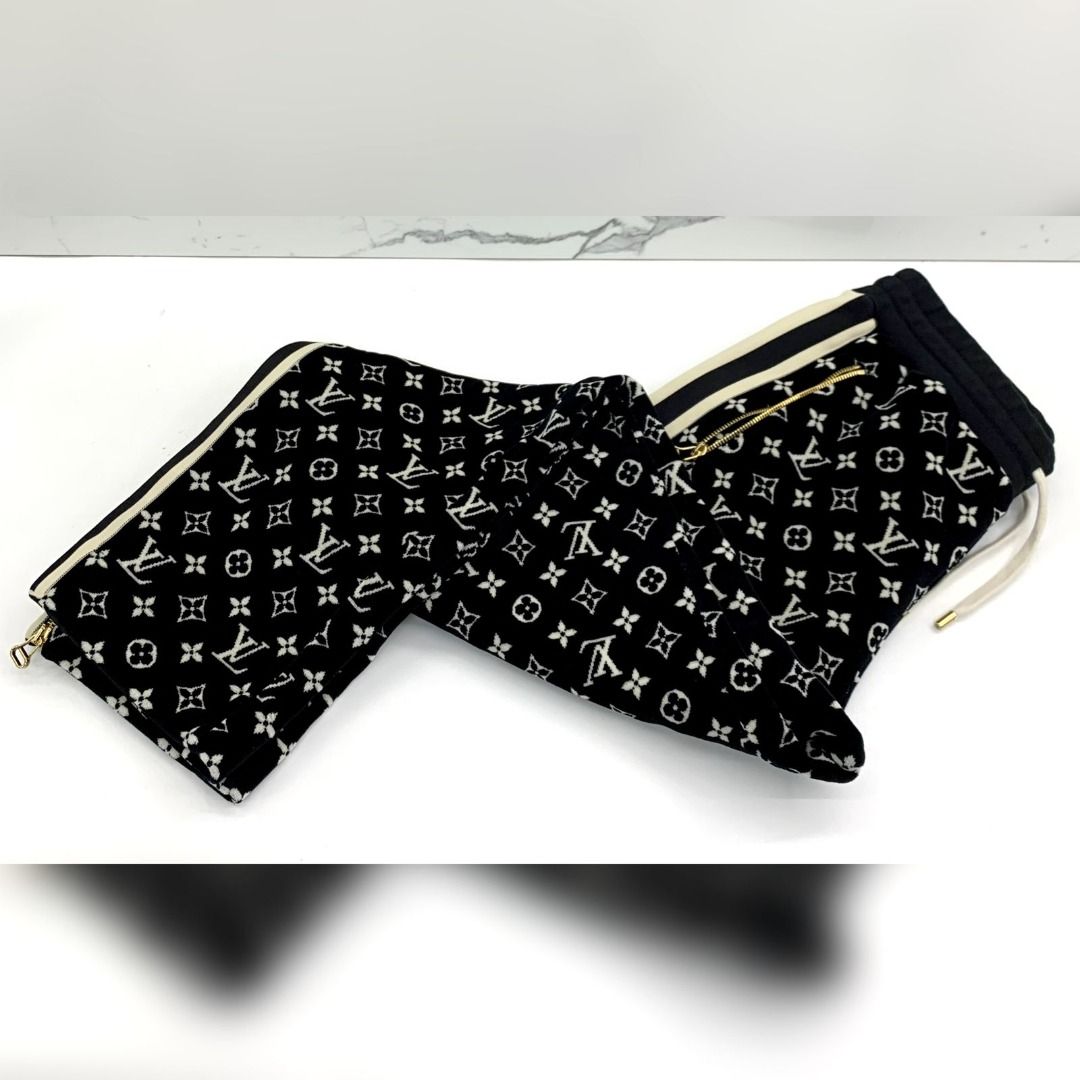 Louis Vuitton Game On Silk Pants Size 40 Black, Luxury, Apparel on Carousell