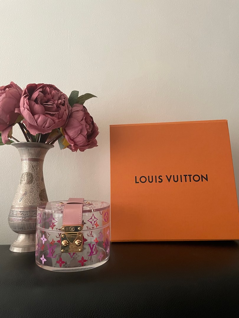 Louis Vuitton Scott Box Transparent Escale Pink Monogram, Luxury, Bags &  Wallets on Carousell