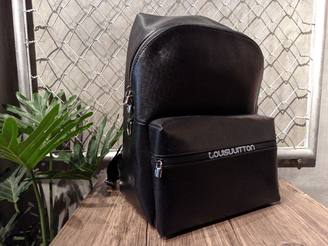 Louis Vuitton Backpack Apollo Taiga Outdoor Black in Taiga with