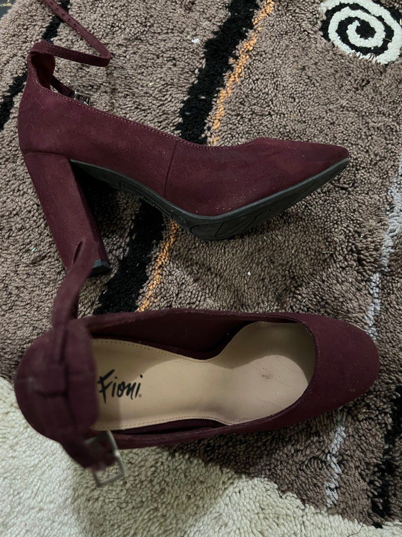 Maroon payless shoes heels burgundy high heels