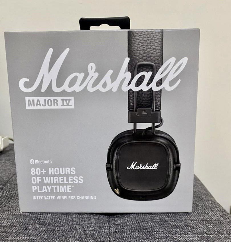 Marshall Major IV Wireless Headphones 假一賠三, 音響器材, 頭戴式
