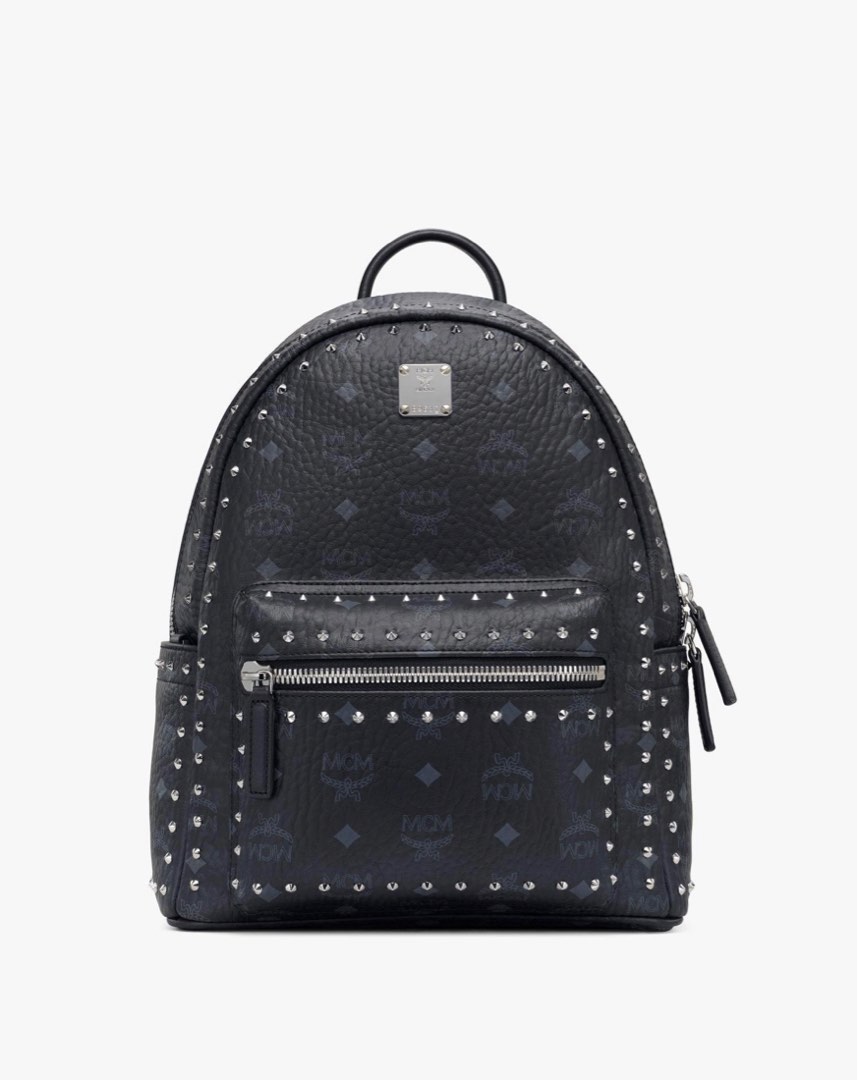 Mcm small outlet studded backpack