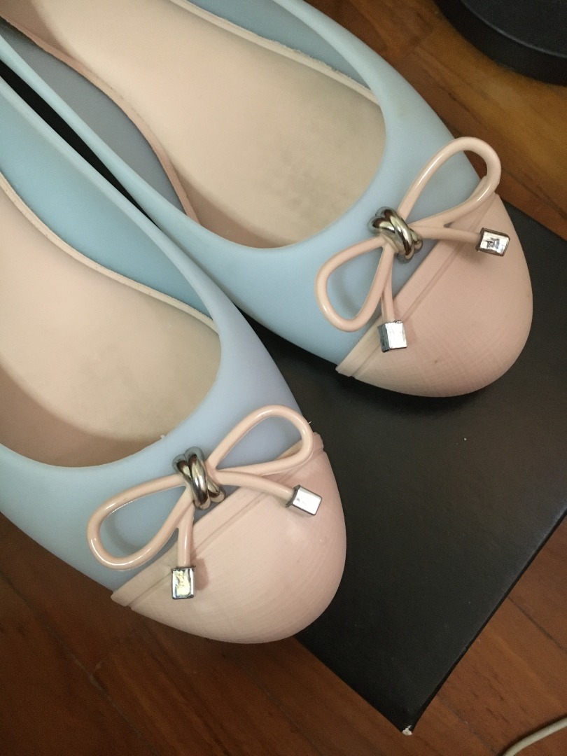Melissa Doll V AD Blue Pink Flats Women s Fashion Footwear