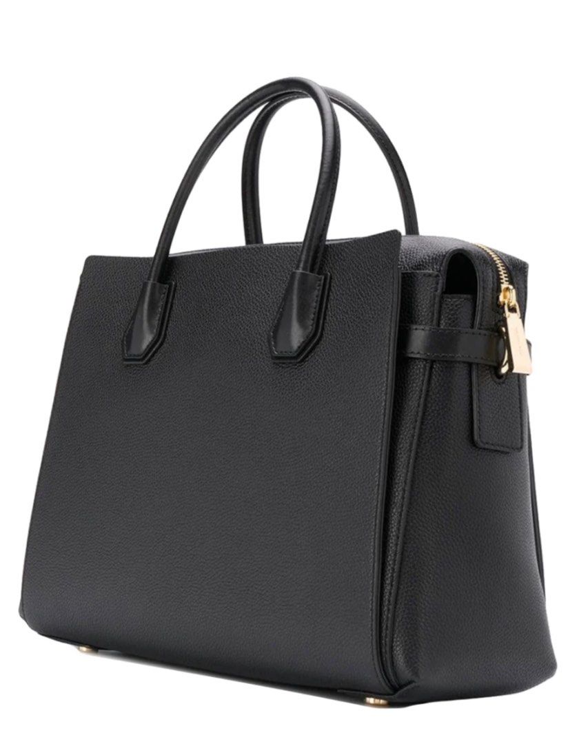 Mercer medium pebbled deals leather belted satchel