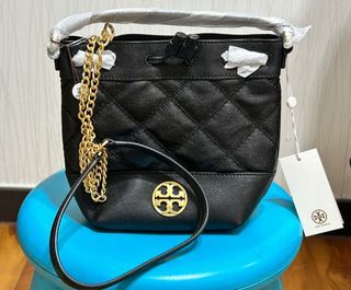 Tory Burch Willa Quilted Leather Chain Wallet Clutch Crossbody Purse Bag  87867
