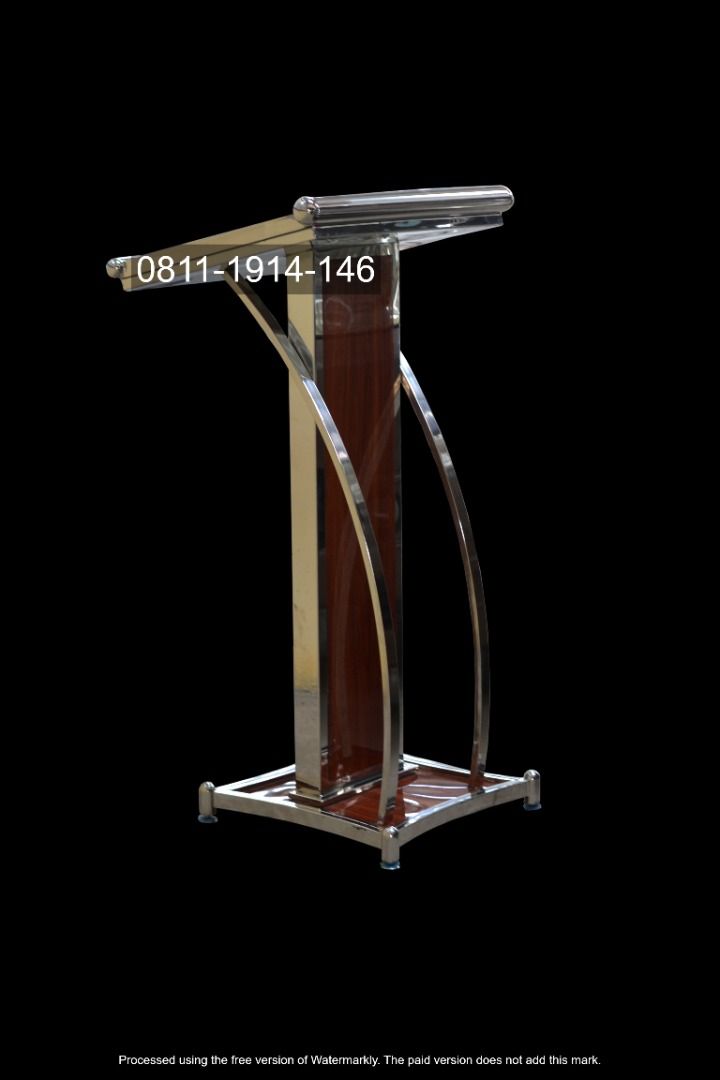 Minimalist Podium / Pulpit with Stainless Steel Design that Captivates