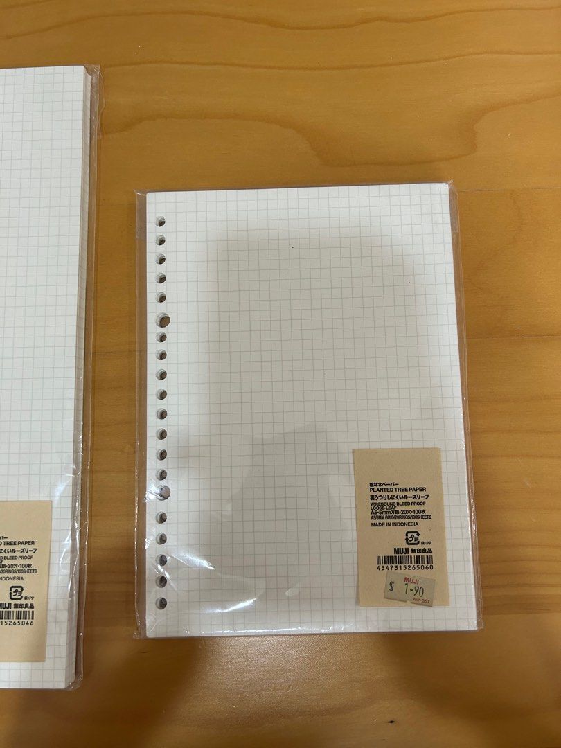 Muji A4 and A5 Grid Paper, Hobbies & Toys, Stationery & Craft ...