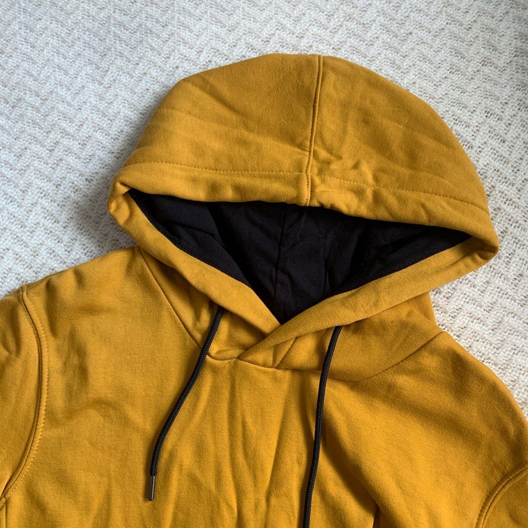 Mustard Yellow Men s H M Hoodie Pullover