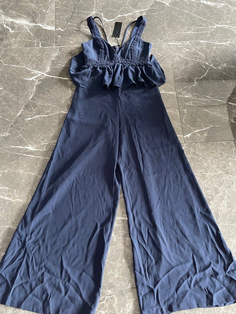 Bcbg navy jumpsuit online