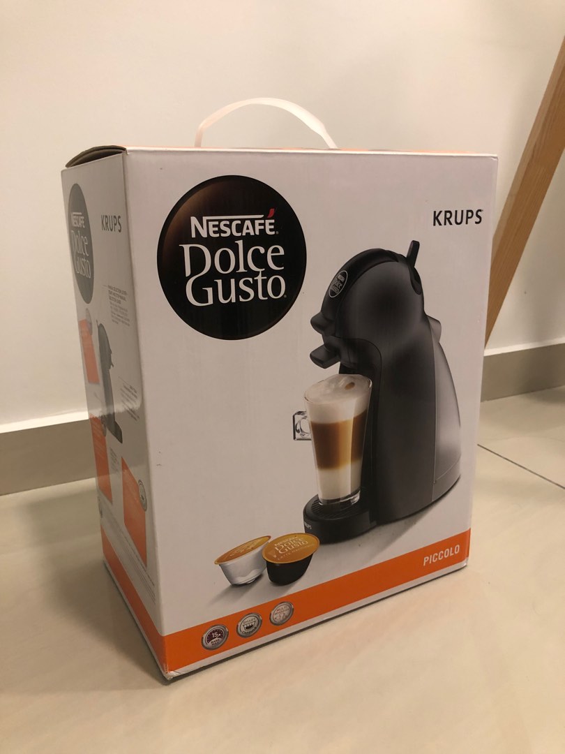 NESCAFE Dolce Gusto Piccolo Manual Coffee Machine Black by Krups, TV