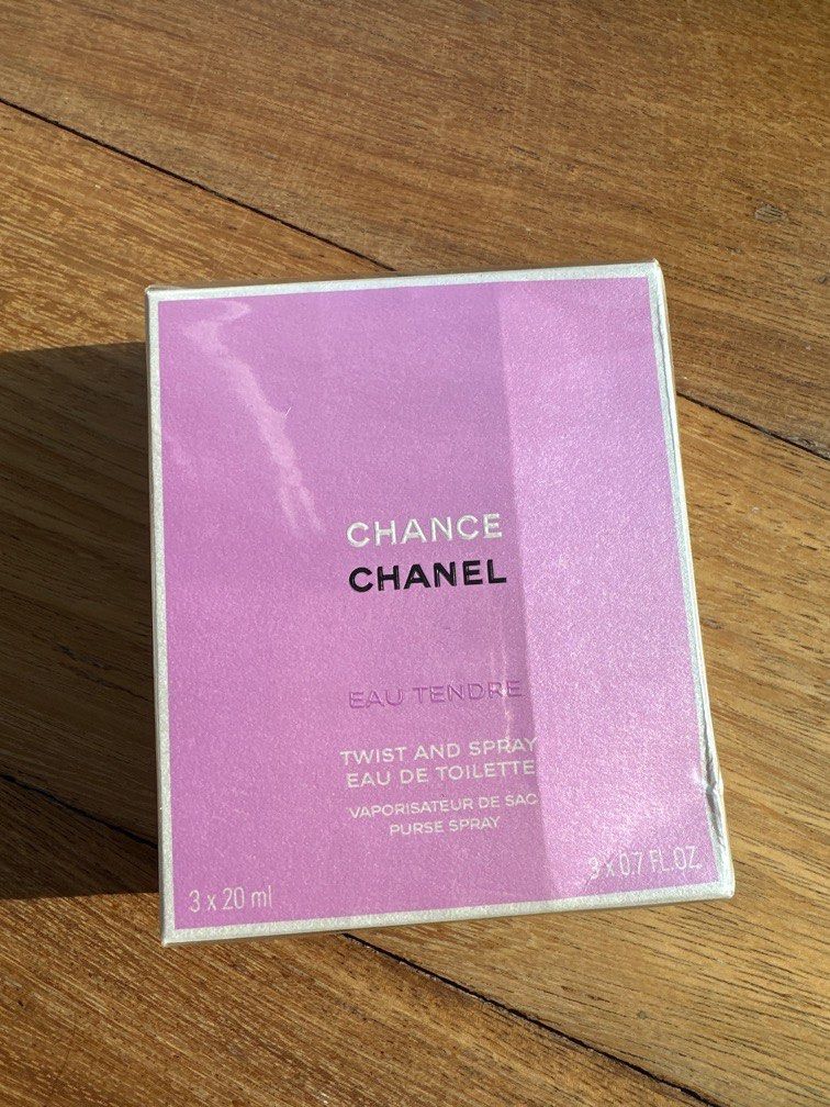 NEW Chanel Chance Eau de Toilette 3 x 20ml, Beauty & Personal Care