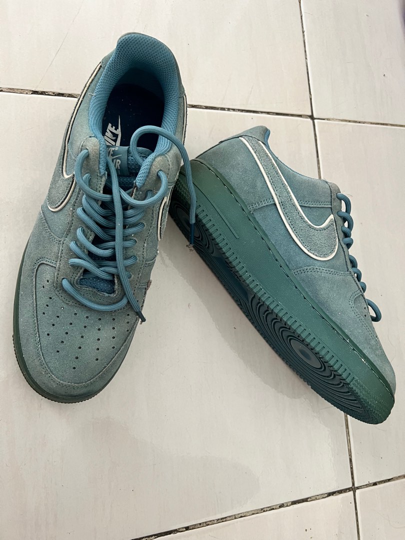 Nike Air Force 1 '07 LV8 Suede Noise Aqua/Blue Force - AA1117-400