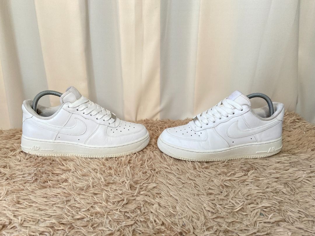 Nike Airforce 1 AF1 Size Triple White 7WMN, Women's Fashion, Footwear ...