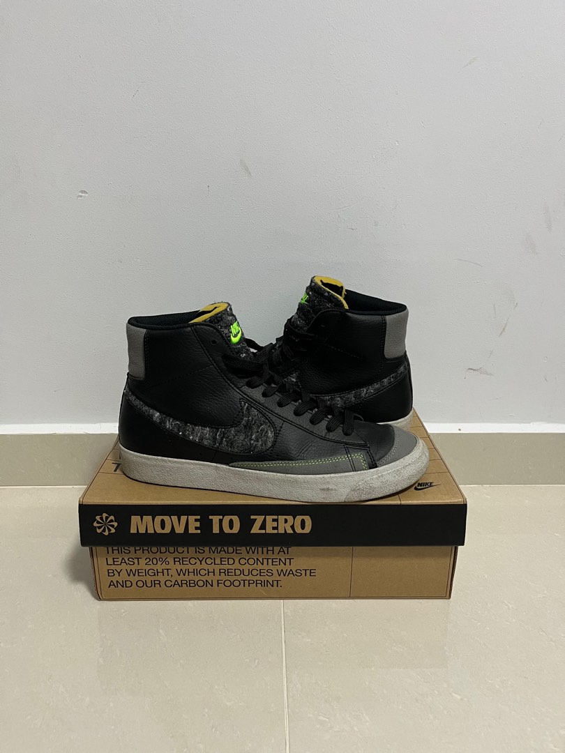 Nike Blazer Mid 77' Vintage Black, Men's Fashion, Footwear