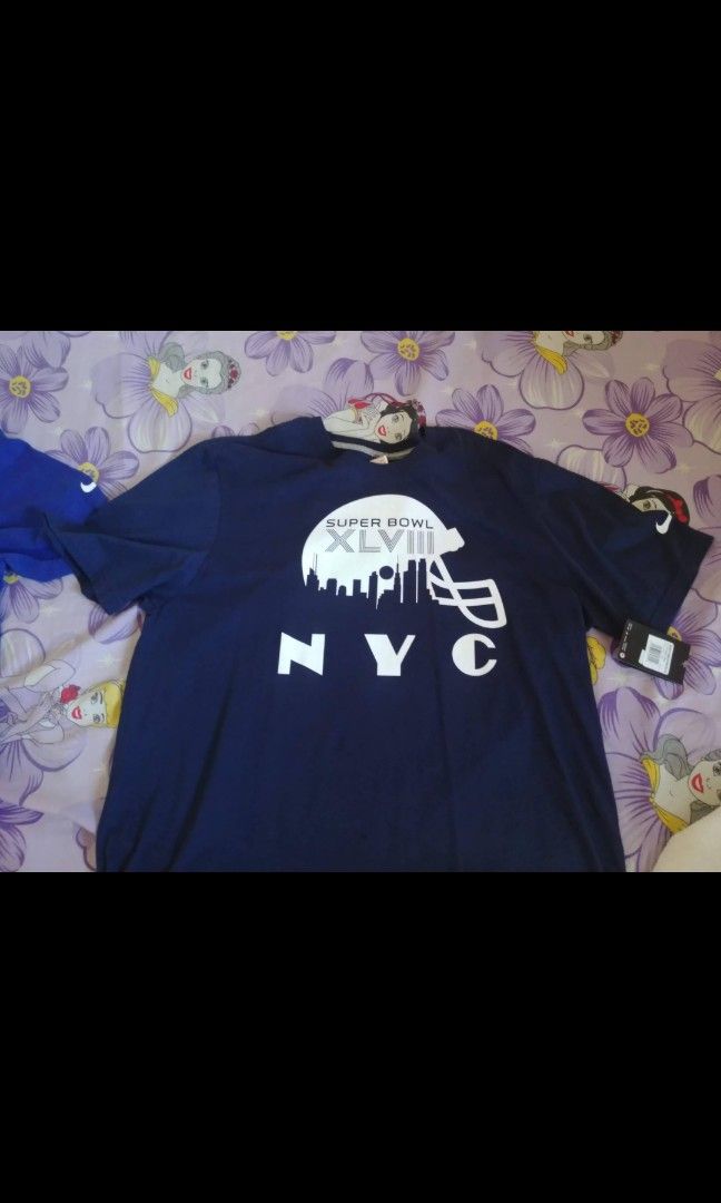 Nike T shirt (Category: Tshirts & Polo Shirts ) located in Pasig City. Submitted by borjong (Listing ID 1240099081, Image 1). Description: Nike T -Shirt Super Bowl Navy Blue XL - 1000 bnew Nike T -Shirt White Print Royal Blue XL- 700 bnew.