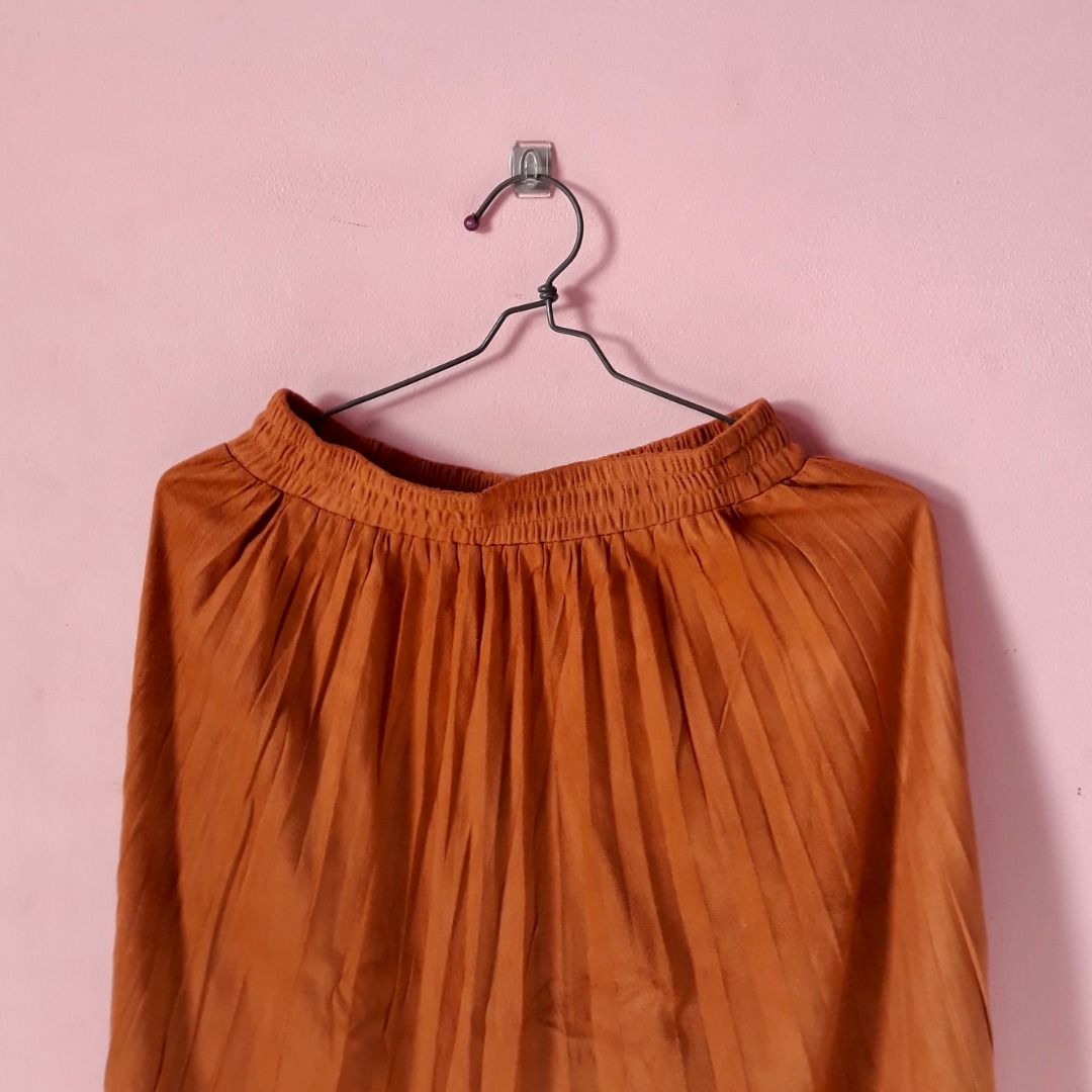 No Brand Brown Long Skirt Rok Panjang Cokelat Fesyen Wanita Pakaian Wanita Gaun And Rok Di 