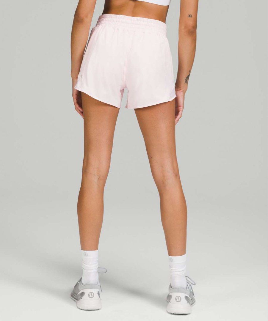 Light pink lululemon shorts on sale