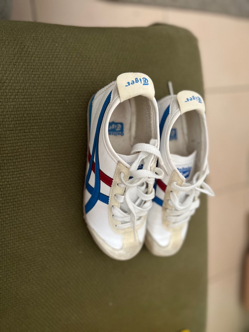 Onitsuka Tiger Blue White Red for Kids C534Y Babies Kids Babies Kids Fashion on Carousell