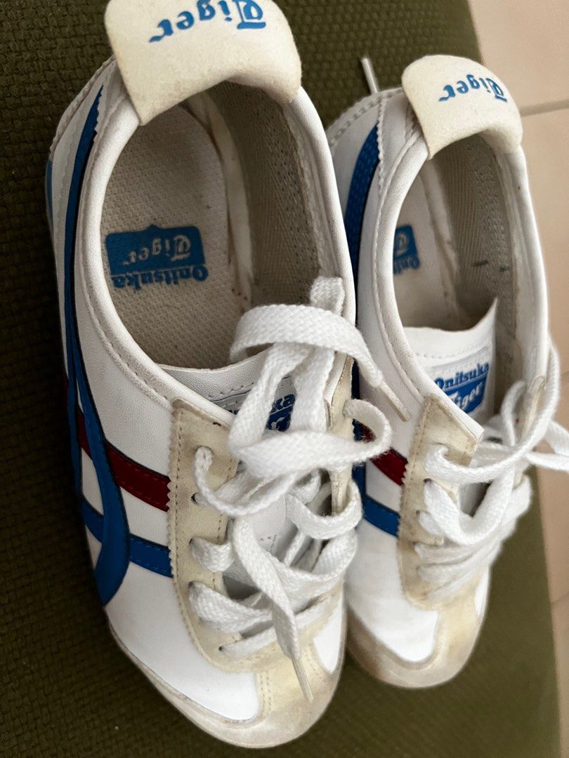 Onitsuka Tiger Blue White Red for Kids C534Y