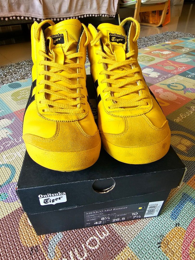 Yellow Onitsuka Tiger Mexico Mid Runner Unisex Sneaker Onitsuka