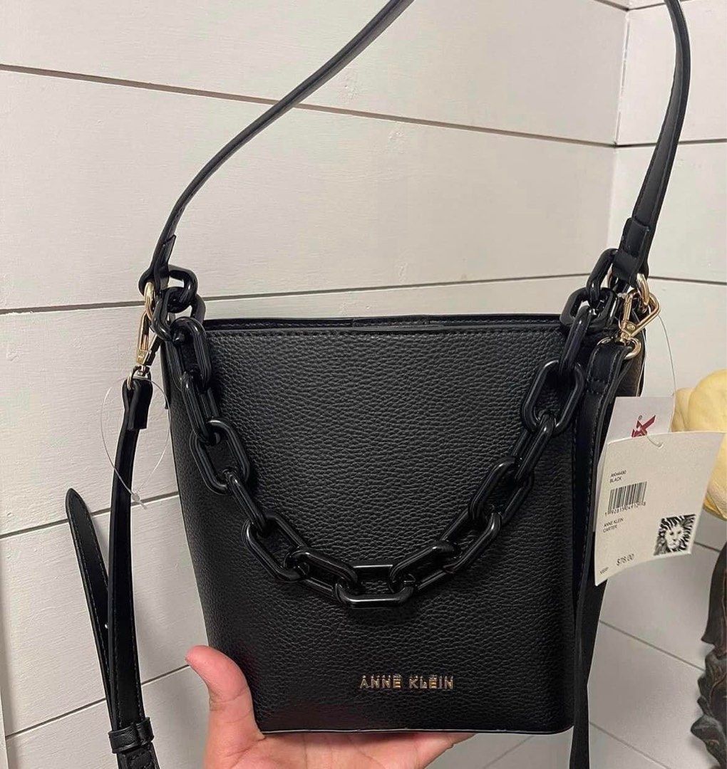 Original Anne Klein Bucket Bag with chain Women s Fashion Bags