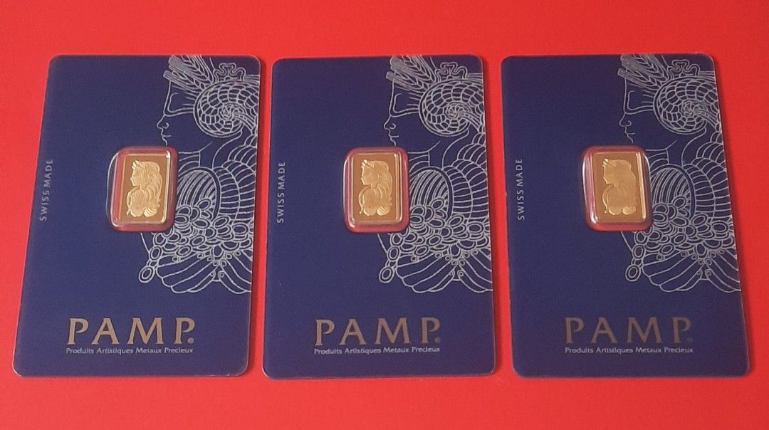 Pamp Suisse Gold (Category: Currency) located in Quezon City. Submitted by ELDORADO63 (Listing ID 1240103666, Image 1). Description: Pamp Suisse 2.5 gram 999.9 Fine Gold.