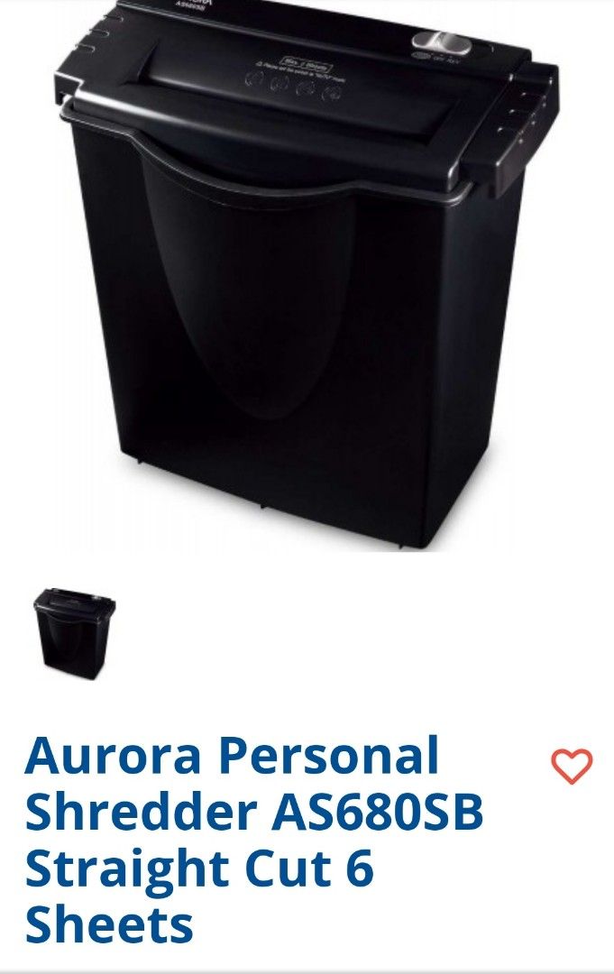 Paper Shredder, Hobbies & Toys, Stationery & Craft, Stationery & School