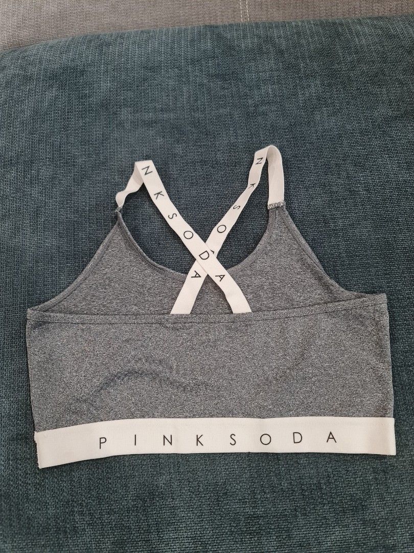 L/XL PINK SODA Sports Bra, Women's Fashion, Activewear on Carousell