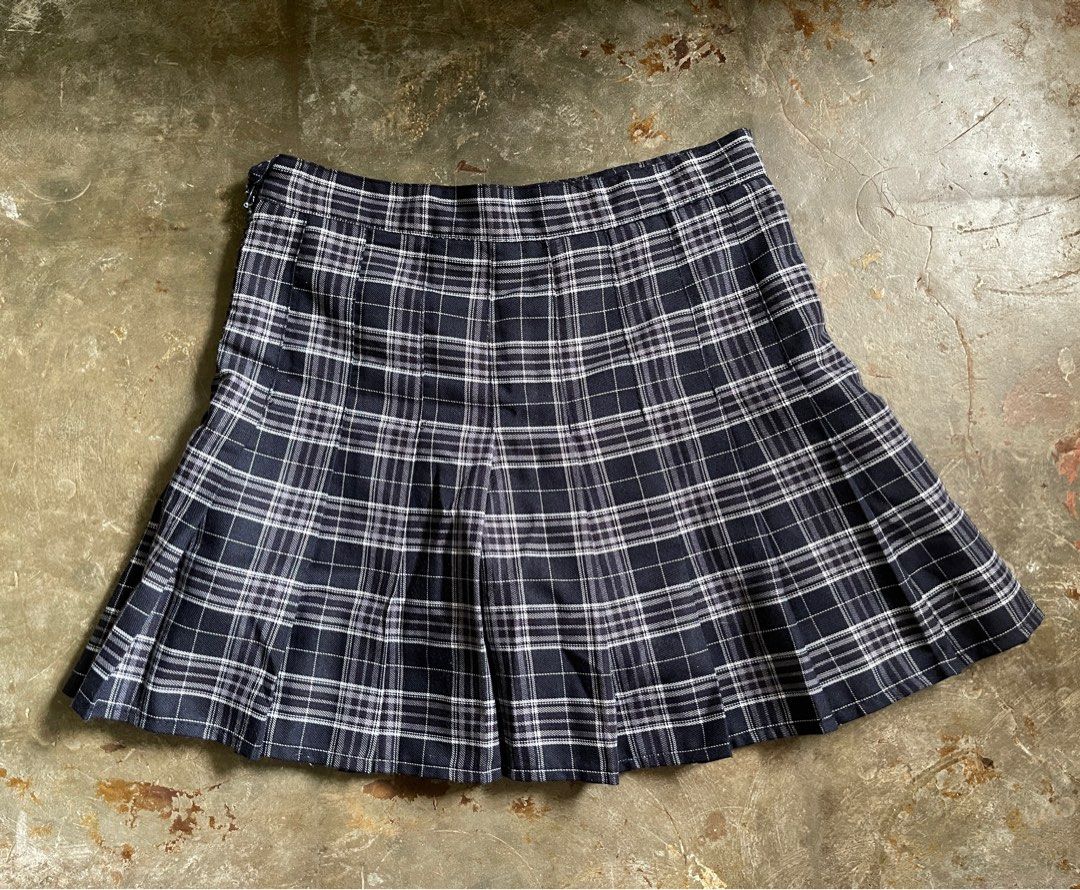 Skimpy Plaid School Girl Set with Tie Front Top and Mini Skirt main image 1