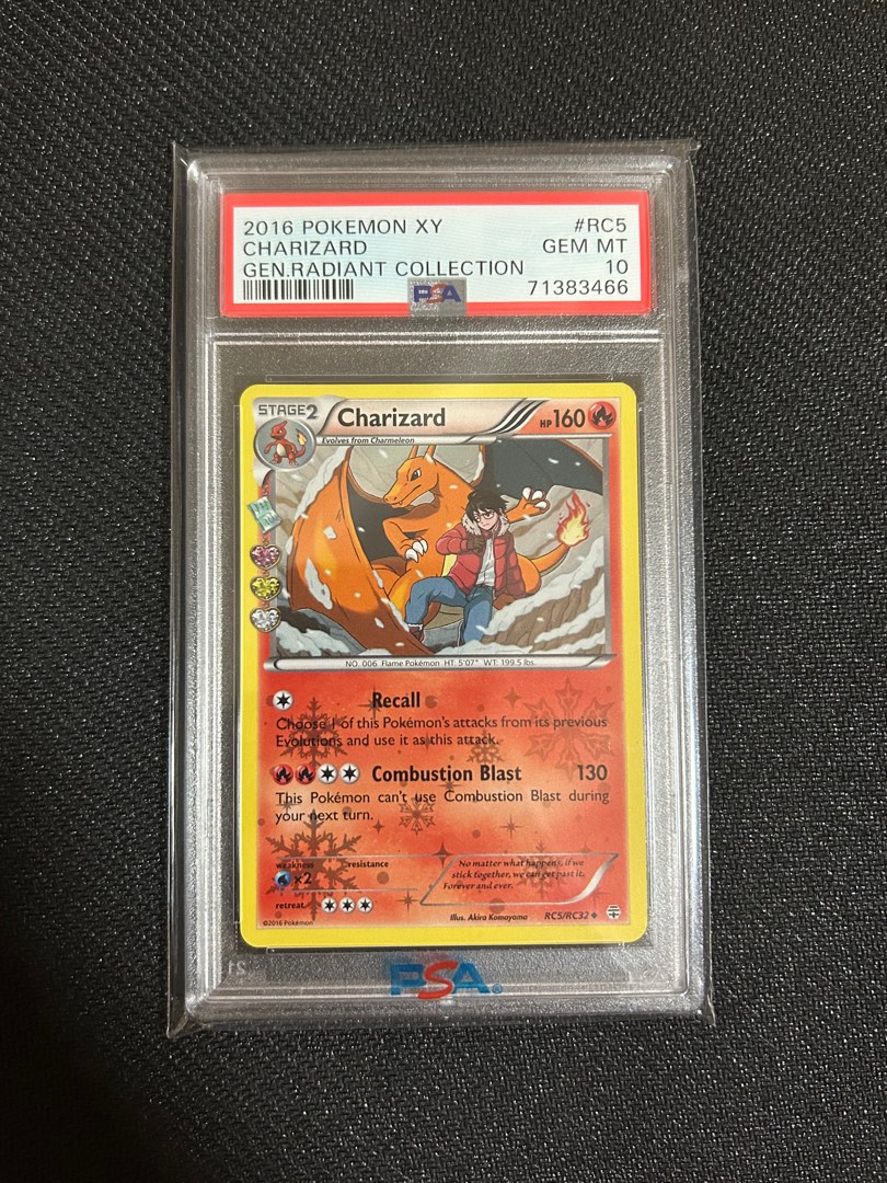 Pokemon Charizard #RC5 XY Generations Radiant Collection PSA 10, Hobbies &  Toys, Toys & Games on Carousell