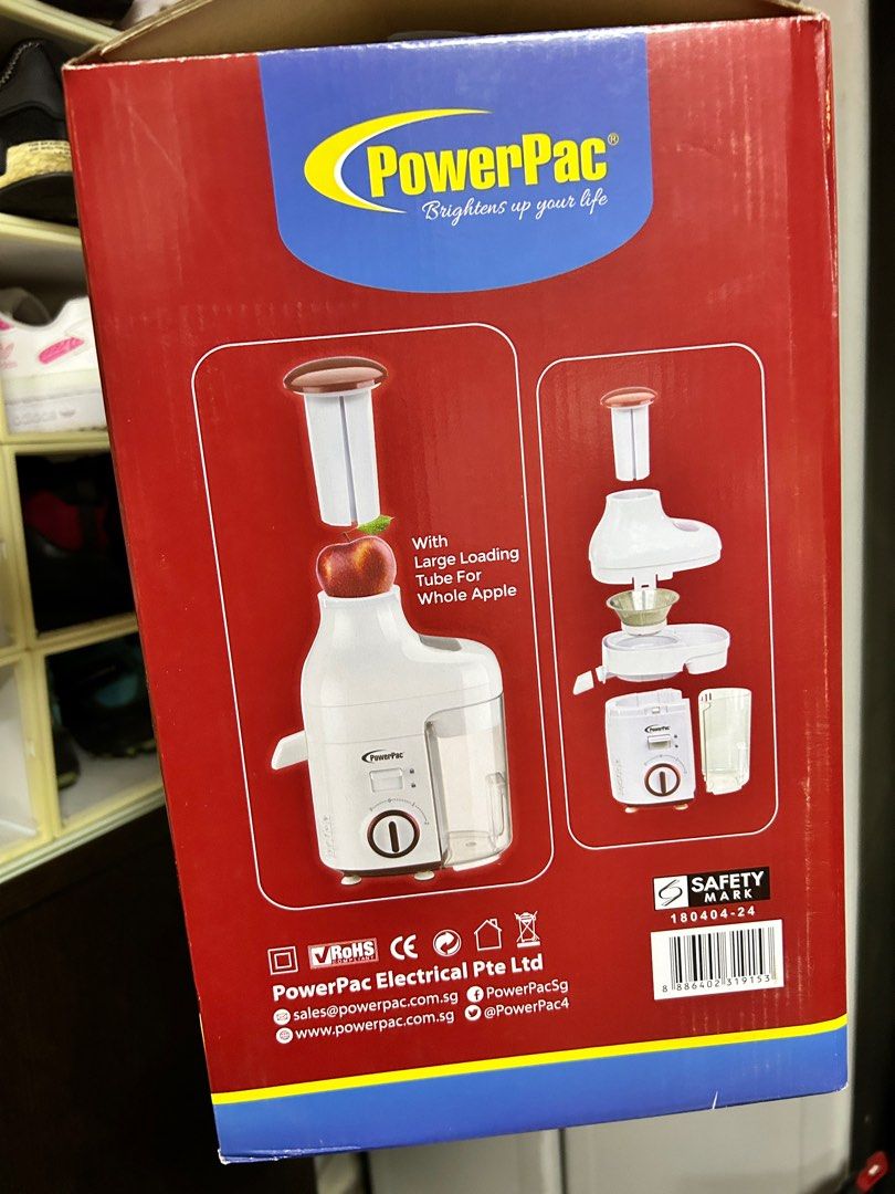 PowerPac Juice Extractor / Juicer, TV & Home Appliances, Kitchen