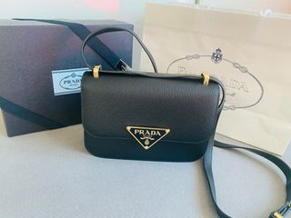 ❗SALE❗AUTHENTIC PRADA Pattina Shoulder Chain Blue Saffiano Leather Cross  Body Bag, Luxury, Bags & Wallets on Carousell