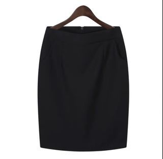 Pure Career high waist black office skirt  M