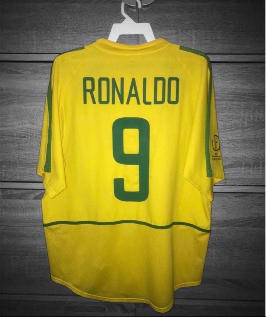 2002/04 RONALDO #9 Brazil Vintage Nike WC 2002 Home Football Shirt (XL -  Football Shirt Collective