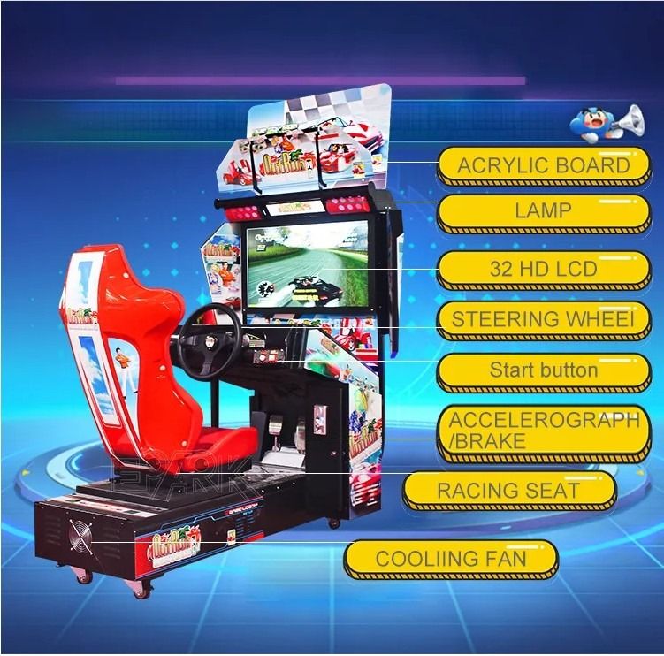 Racing Car Arcade Machine (Category: Controllers) located in San Pablo. Submitted by ablpsports (Listing ID 1240119480, Image 2). Description: 🏎️ Racing Car Arcade Machine PHP 180,000 ✔️Condition: New ✔️Player: 1 ✔️Age: Above 18 Years Old ✔️Type: Racing Game Machine ✔️Weight: 200kg ✔️Mqq: 1 Set ✔️Screen: 32 Inch ✔️Specification: 1115*1650*2100mm NOTE: ⦁ AVAILABLE ON PRE-ORDER BASIS ⦁ MINIMUM OF PHP 5,000 DOWN PAYMENT/RESERVATION ⦁ ETA: 30-45 DAY