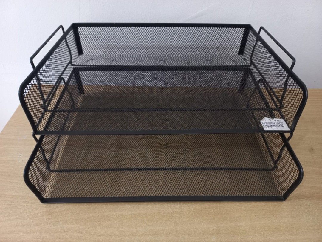 Rak ATK Organizer Desk, Rak kertas organizer besi / mesh, rak besi ...