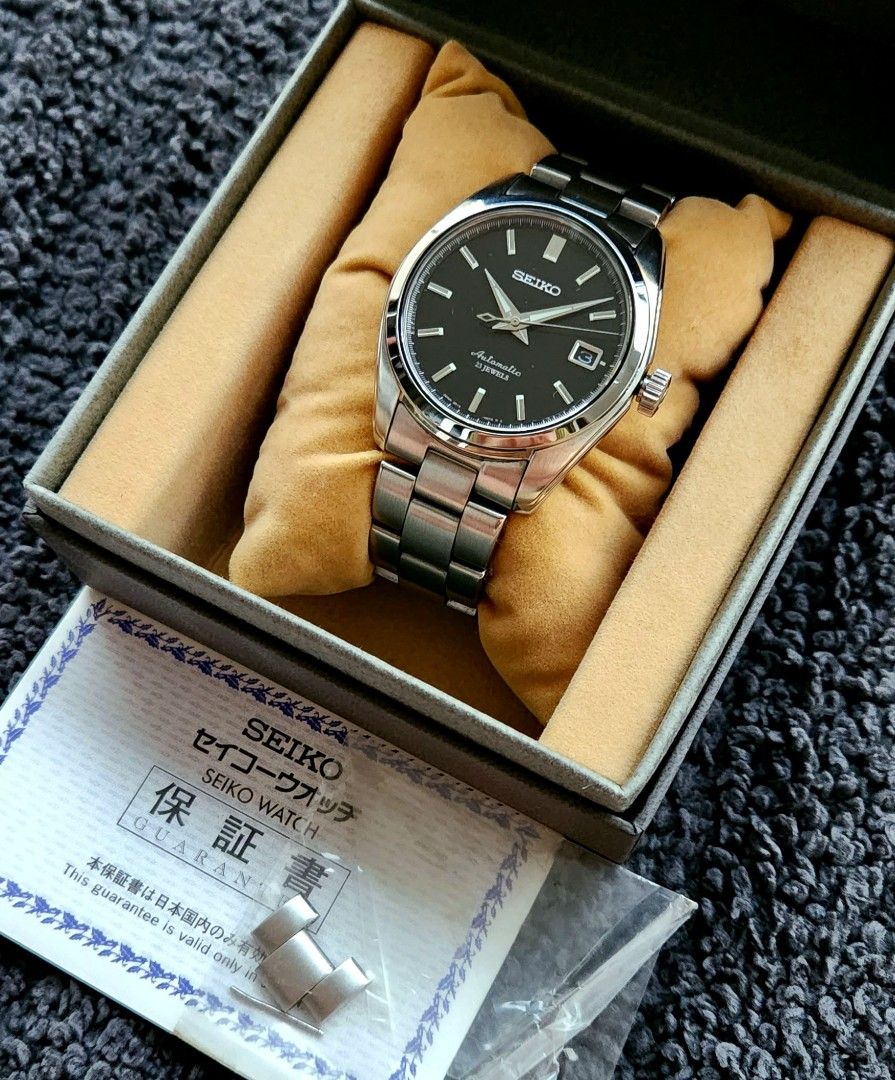 Rare Sarb033 Seiko Baby GS Black Automatic Dress Watch SARB033J1 Discontinued
