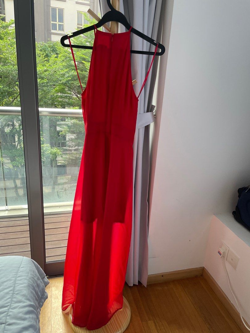 Red Maxi Dress Women s Fashion Dresses Sets Dresses on Carousell