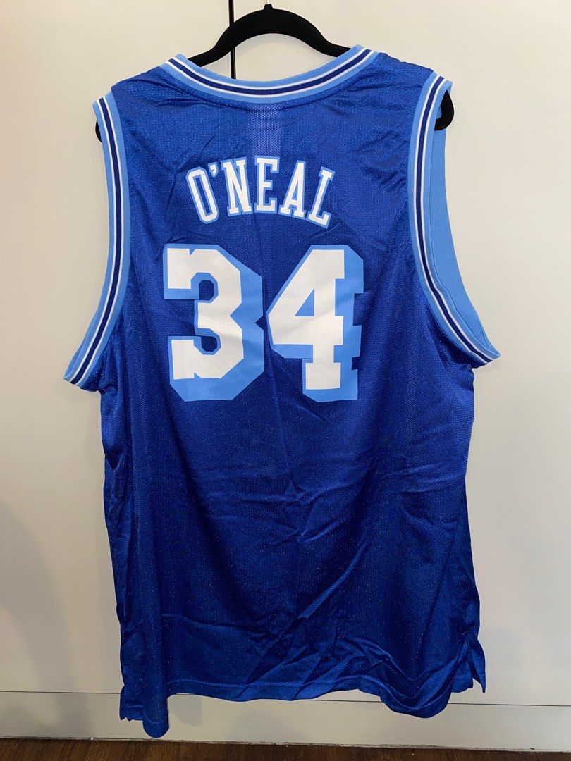 Shaquille O'Neal Los Angeles Lakers Jersey NBA Shirt Reebok Blue Mens Size M