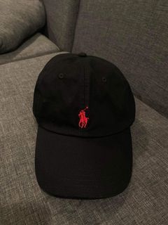 RL CAP BLACK RED