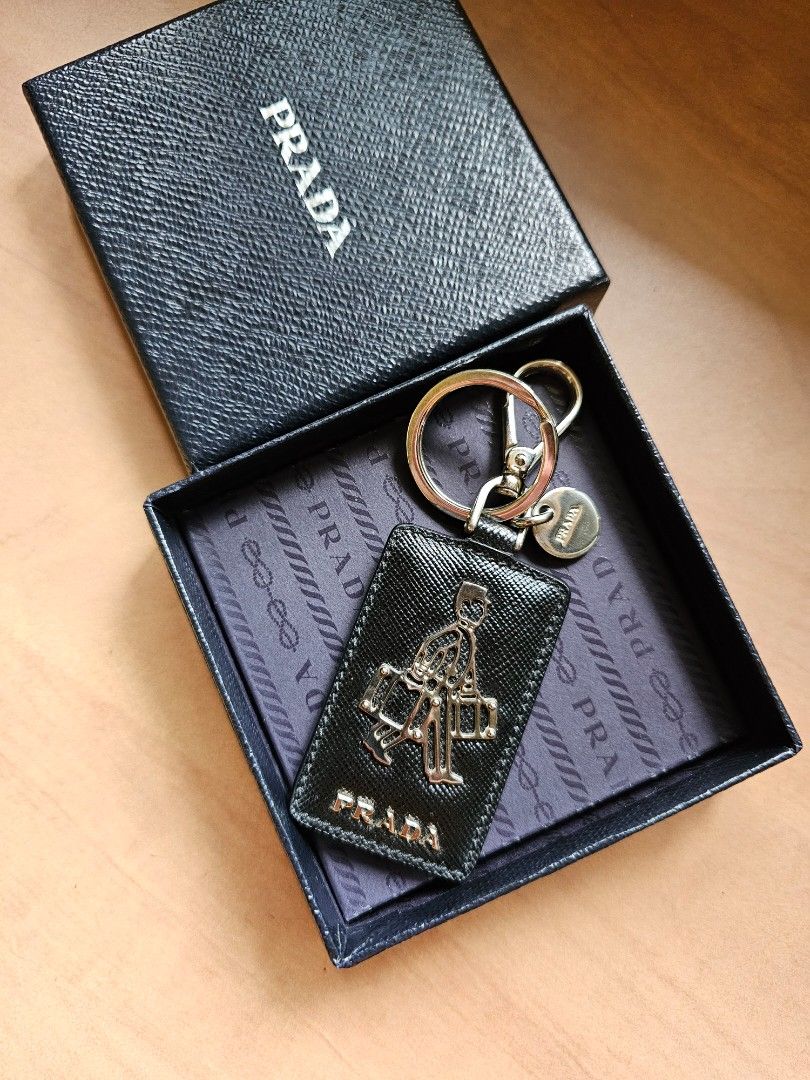 Saffiano hotsell leather keychain