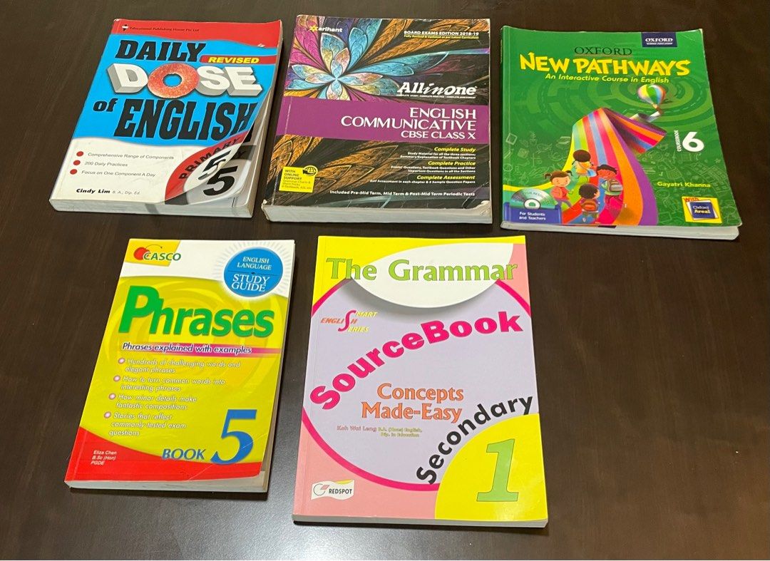 Science English and Maths textbooks for P5,6, Sec 1 and Class X (10 ...