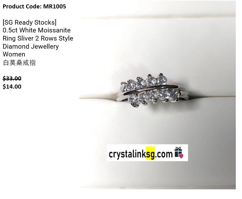 White moissanite clearance diamond